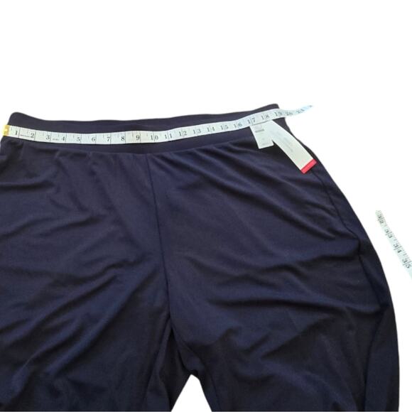 TALBOTS Navy Blue Pull On Stretch Comfy‎ Straight Leg Pants pLUS sIZE 2X New! - Picture 4 of 11